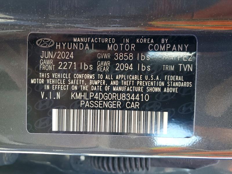 Aukcja sprzedaży 2024 Hyundai Elantra, vin: KMHLP4DG0RU834410, numer aukcji: 46703336