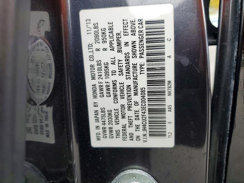 79577625 :رقم المزاد ، JH4CU2F43EC004085 vin ، 2014 Acura Tsx مزاد بيع