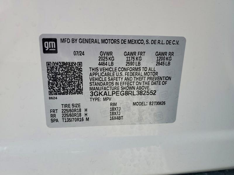 41742596 :رقم المزاد ، 3GKALPEG8RL382552 vin ، 2024 Gmc Terrain مزاد بيع