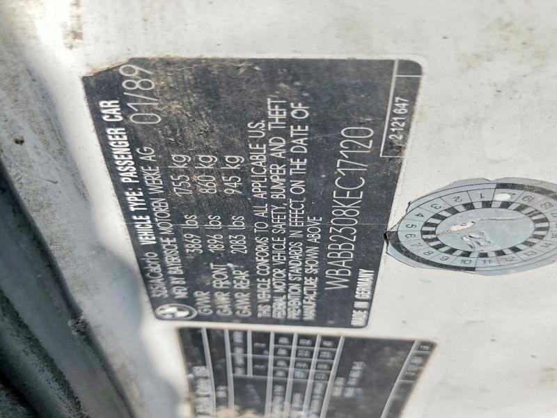 Продажа на аукционе авто 1989 Bmw 3 Series, vin: WBABB2308KEC17120, номер лота: 45610856