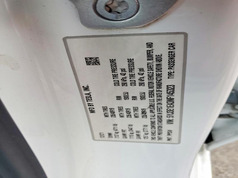 Aukcja sprzedaży 2022 Tesla Model 3, vin: 5YJ3E1EA3NF145323, numer aukcji: 41605526