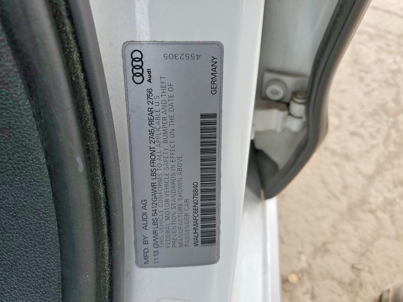 46271836 :رقم المزاد ، WAUHMAFC6EN078840 vin ، 2014 Audi A6 مزاد بيع