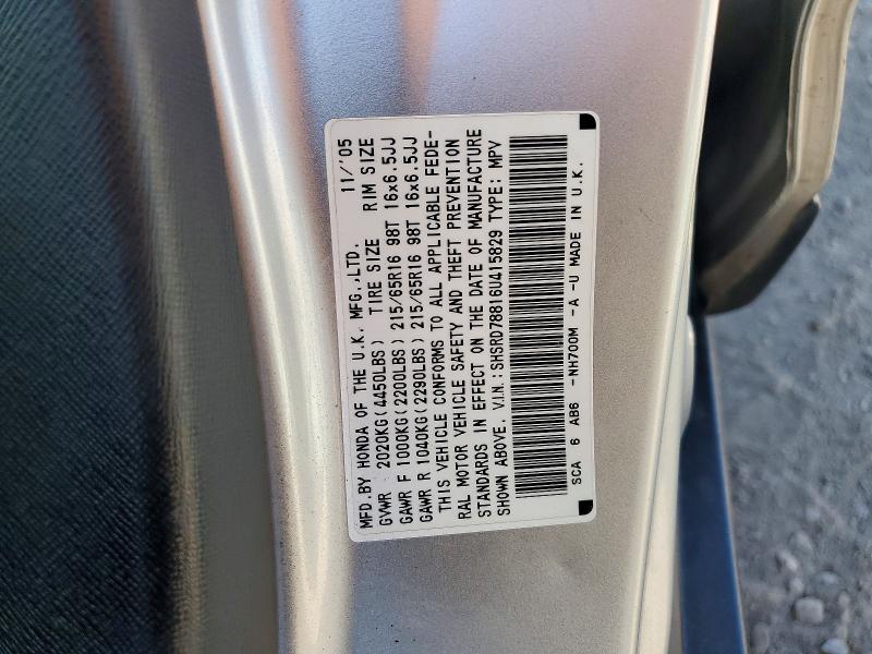 Aukcja sprzedaży 2006 Honda Cr-v, vin: SHSRD78816U415829, numer aukcji: 46426906