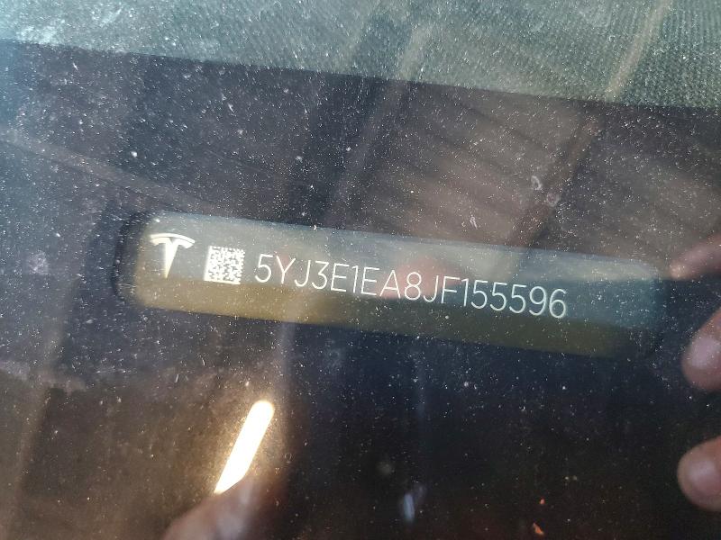Auction sale of the 2018 Tesla Model 3, vin: 5YJ3E1EA8JF155596, lot number: 79475285