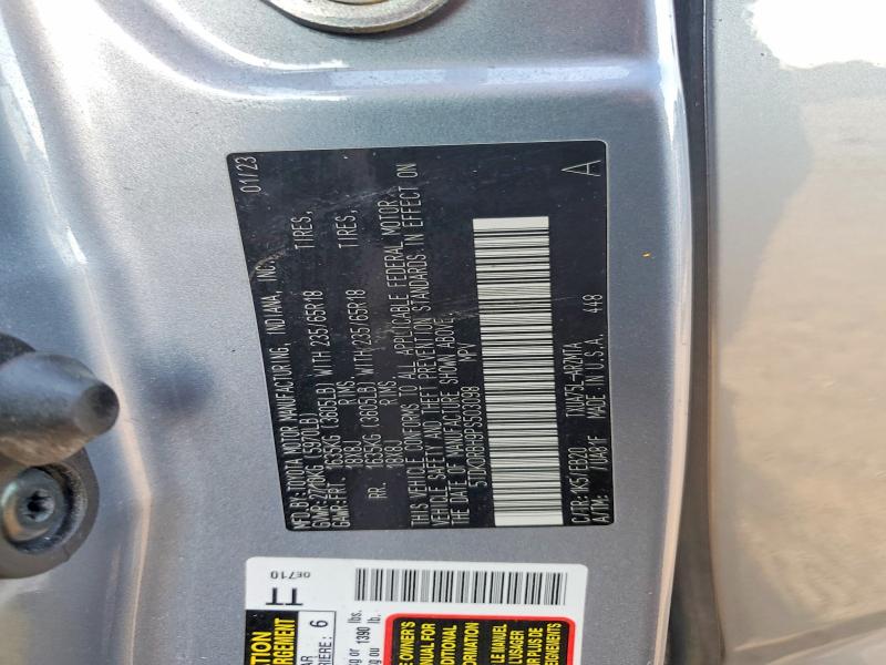 Продаж на аукціоні авто 2023 Toyota Highlander, vin: 5TDKDRBH9PS503098, номер лоту: 46770496