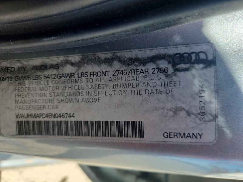Aukcja sprzedaży 2014 Audi A6, vin: WAUHMAFC4EN046744, numer aukcji: 47753696