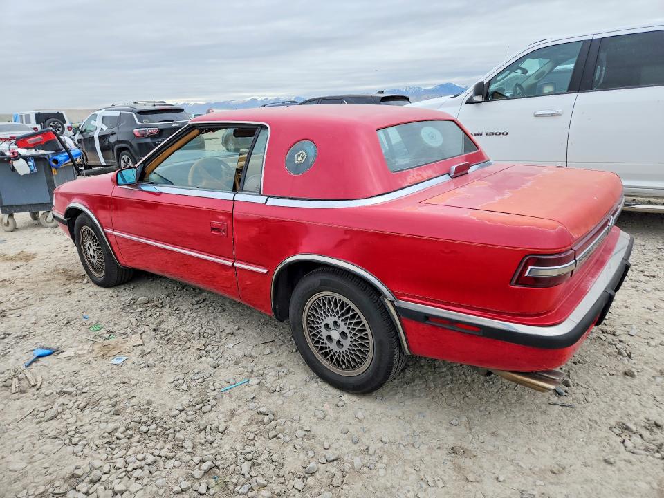 46246436 :رقم المزاد ، ZC2FP110XKB200749 vin ، 1989 Chrysler Tc مزاد بيع
