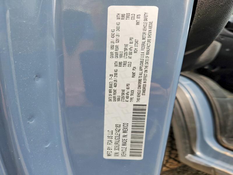 Продажа на аукционе авто 2020 Ram Promaster 3500, vin: 3C6URVJG3LE142183, номер лота: 45509036