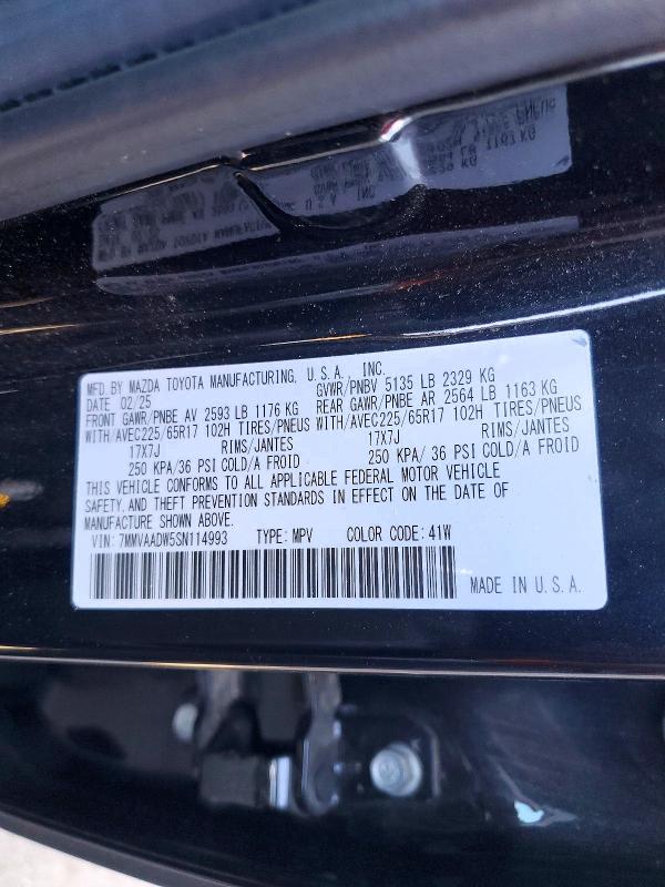 Продажа на аукционе авто 2025 Mazda Cx-50, vin: 7MMVAADW5SN114993, номер лота: 46156026