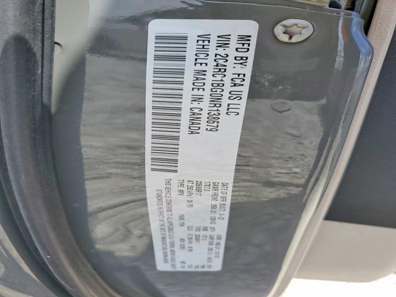 47271586 :رقم المزاد ، 2C4RC1BG0NR138679 vin ، 2022 Chrysler Pacifica مزاد بيع
