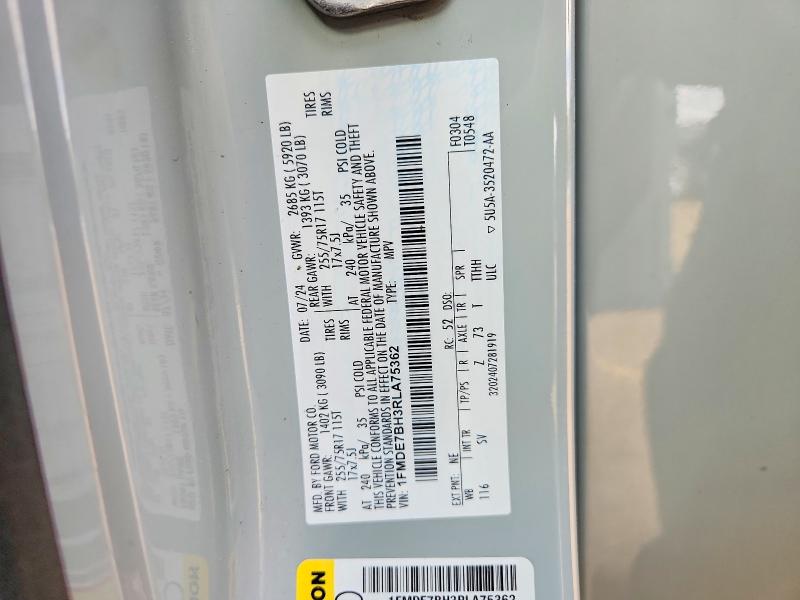 Продаж на аукціоні авто 2024 Ford Bronco, vin: 1FMDE7BH3RLA75362, номер лоту: 47376736