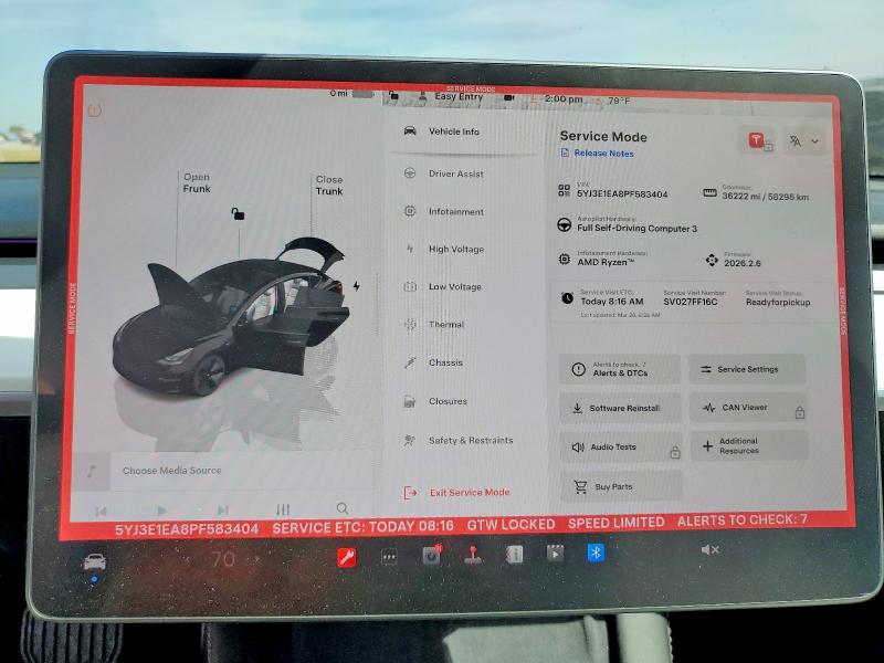 Продажа на аукционе авто 2023 Tesla Model 3, vin: 5YJ3E1EA8PF583404, номер лота: 47230876