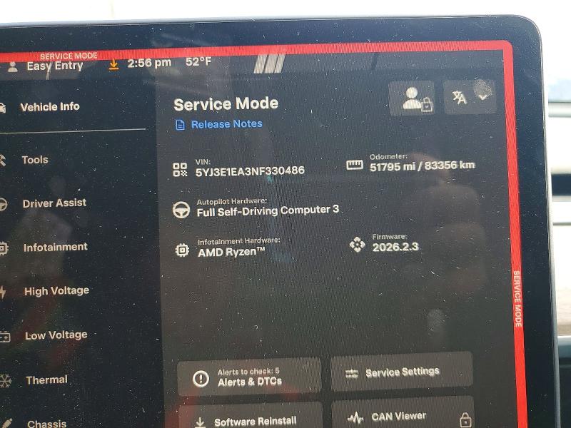 Aukcja sprzedaży 2022 Tesla Model 3, vin: 5YJ3E1EA3NF330486, numer aukcji: 79457095