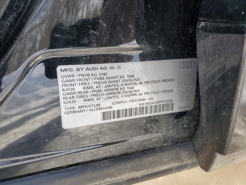 Aukcja sprzedaży 2023 Audi Q4 E-tron, vin: WA1M2AFZ4PP072256, numer aukcji: 79013645