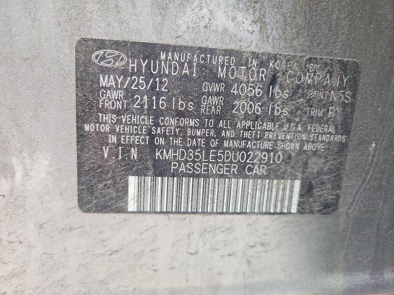 Продажа на аукционе авто 2013 Hyundai Elantra Gt, vin: KMHD35LE5DU022910, номер лота: 47994746