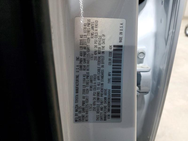 47168086 :رقم المزاد ، 7MMVABBM0SN384964 vin ، 2025 Mazda Cx-50 مزاد بيع