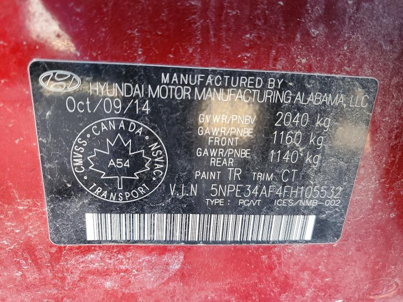 Продажа на аукционе авто 2015 Hyundai Sonata, vin: 5NPE34AF4FH105532, номер лота: 79717875