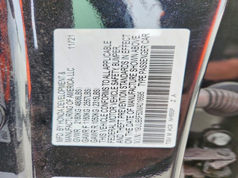Aukcja sprzedaży 2021 Acura Tlx, vin: 19UUB5F50MA016695, numer aukcji: 46520876