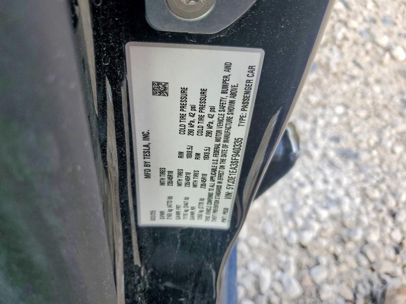 Продажа на аукционе авто 2025 Tesla Model 3, vin: 5YJ3E1EA3SF940335, номер лота: 41584736