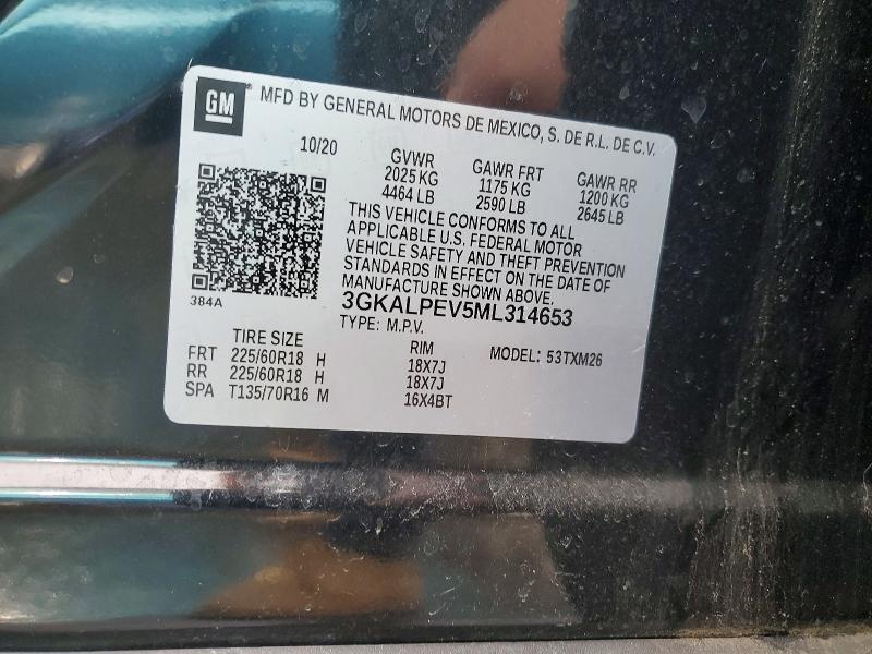 Продажа на аукционе авто 2021 Gmc Terrain, vin: 3GKALPEV5ML314653, номер лота: 79061505