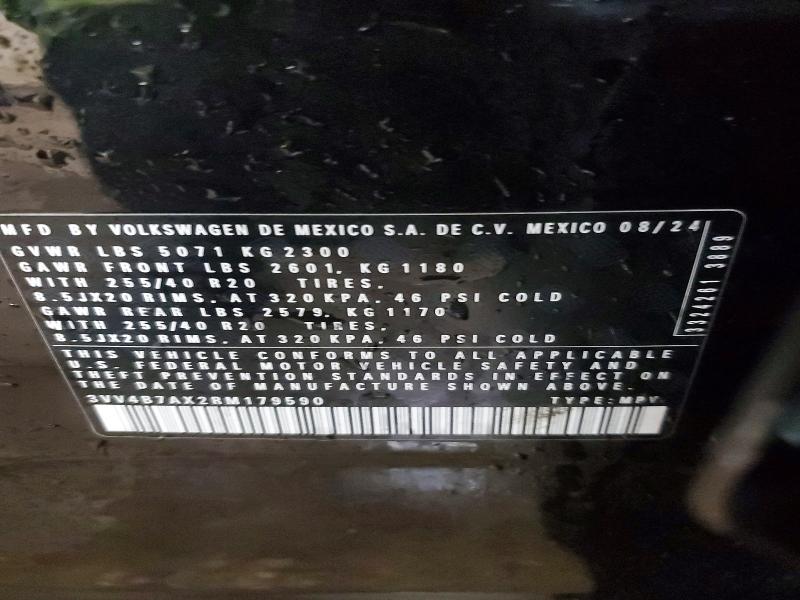 78153345 :رقم المزاد ، 3VV4B7AX2RM179590 vin ، 2024 Volkswagen Tiguan مزاد بيع