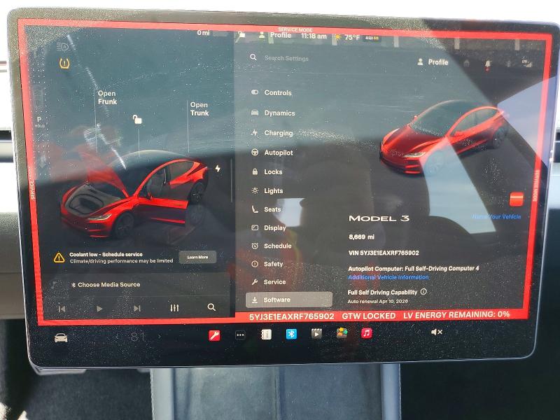 47625466 :رقم المزاد ، 5YJ3E1EAXRF765902 vin ، 2024 Tesla Model 3 مزاد بيع