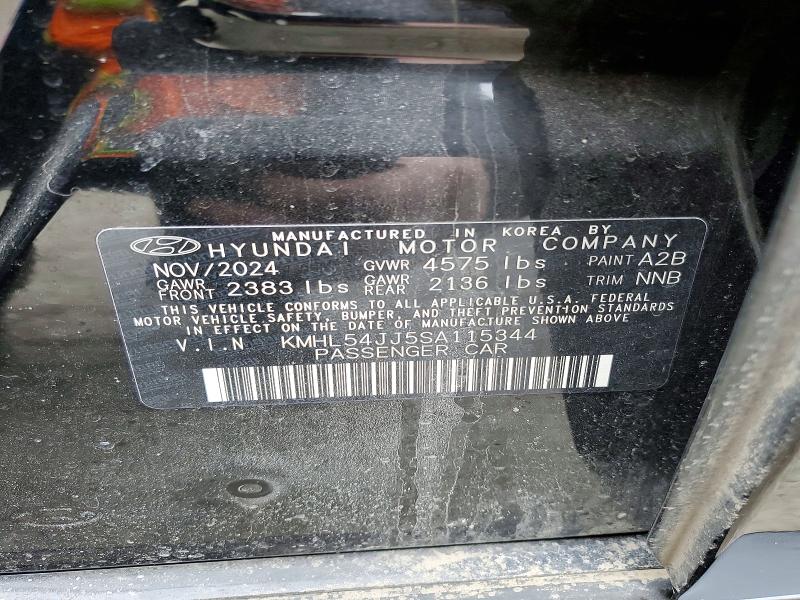 Продаж на аукціоні авто 2025 Hyundai Sonata Hybrid, vin: KMHL54JJ5SA115344, номер лоту: 79255135