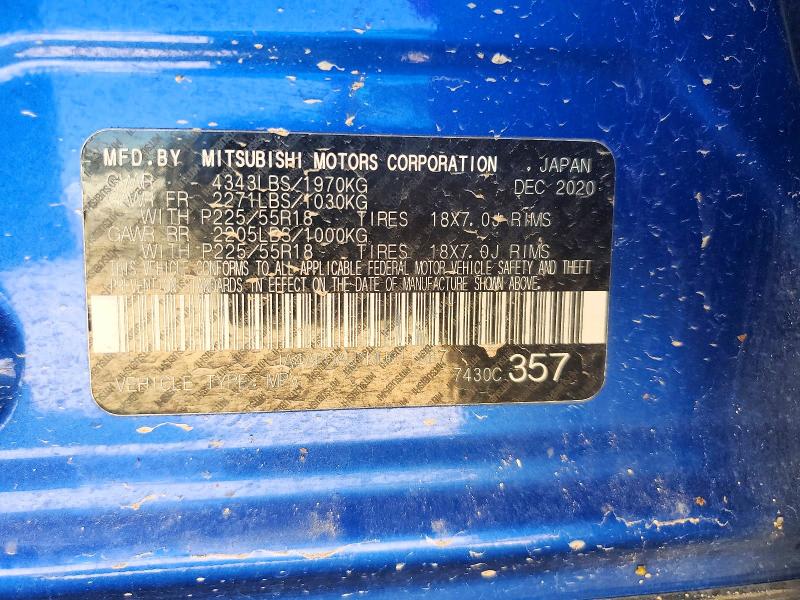 Продаж на аукціоні авто 2021 Mitsubishi Outlander Sport, vin: JA4APUAU1MU011087, номер лоту: 45923666