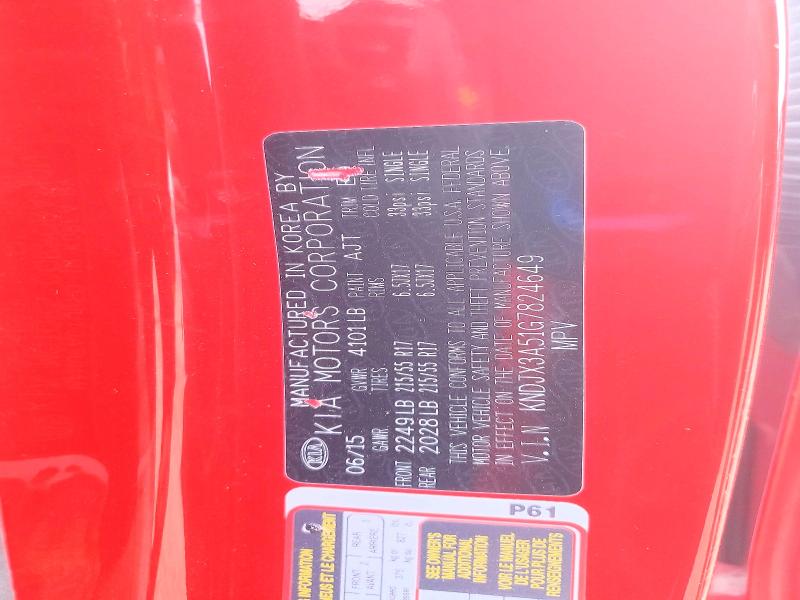 Aukcja sprzedaży 2016 Kia Soul, vin: KNDJX3A51G7824649, numer aukcji: 46773706