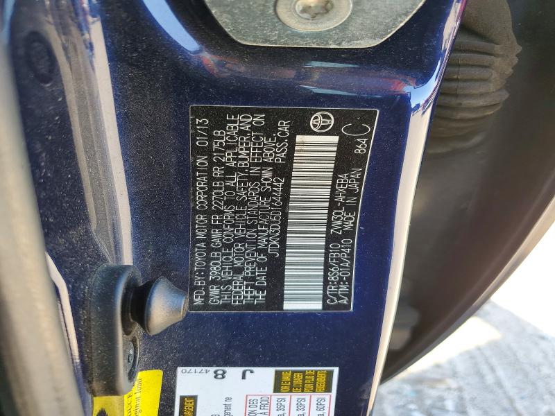 Продаж на аукціоні авто 2013 Toyota Prius, vin: JTDKN3DU5D1644442, номер лоту: 46847416