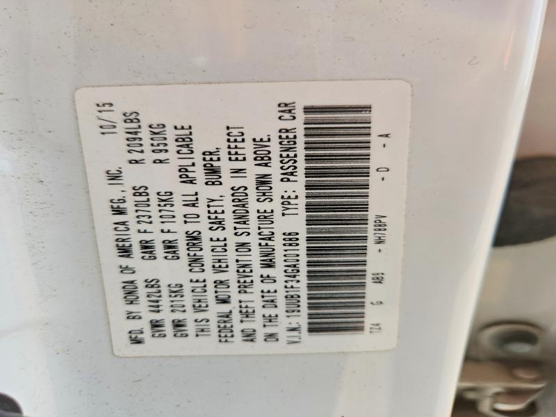 Aukcja sprzedaży 2016 Acura Tlx, vin: 19UUB1F34GA001886, numer aukcji: 79904675