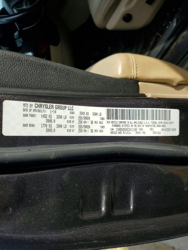 Aukcja sprzedaży 2014 Dodge Durango, vin: 1C4RDHDG4EC411103, numer aukcji: 45449266