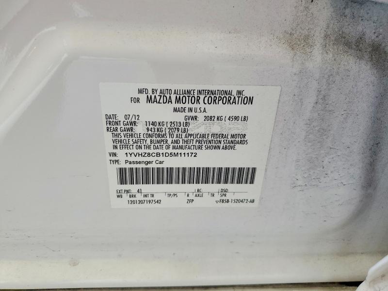 Продажа на аукционе авто 2013 Mazda 6, vin: 1YVHZ8CB1D5M11172, номер лота: 47587056