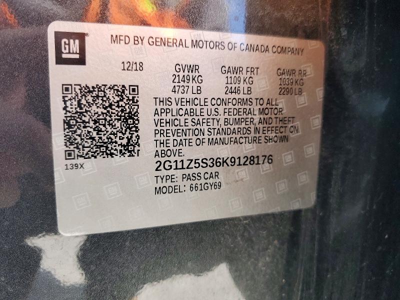 Продажа на аукционе авто 2019 Chevrolet Impala, vin: 2G11Z5S36K9128176, номер лота: 46925836