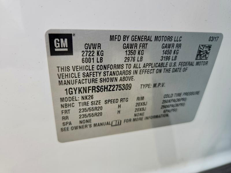 Продаж на аукціоні авто 2017 Cadillac Xt5, vin: 1GYKNFRS6HZ275309, номер лоту: 79397205