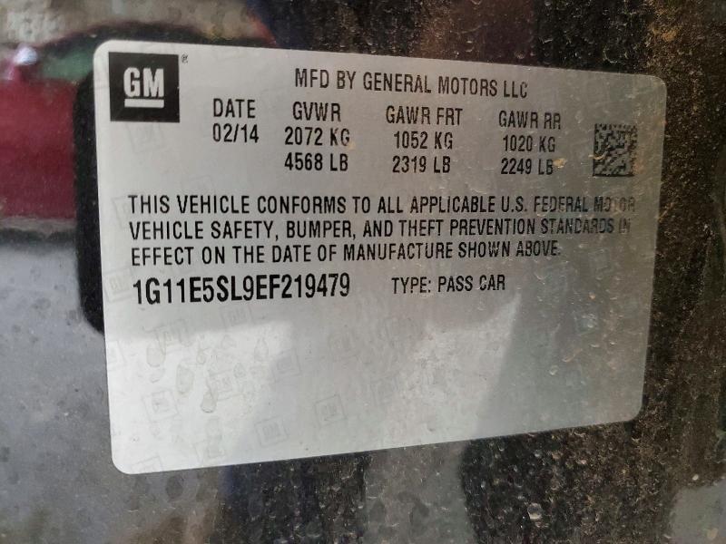 2014 Chevrolet Malibu მანქანა იყიდება აუქციონზე, vin: 1G11E5SL9EF219479, აუქციონის ნომერი: 79914905