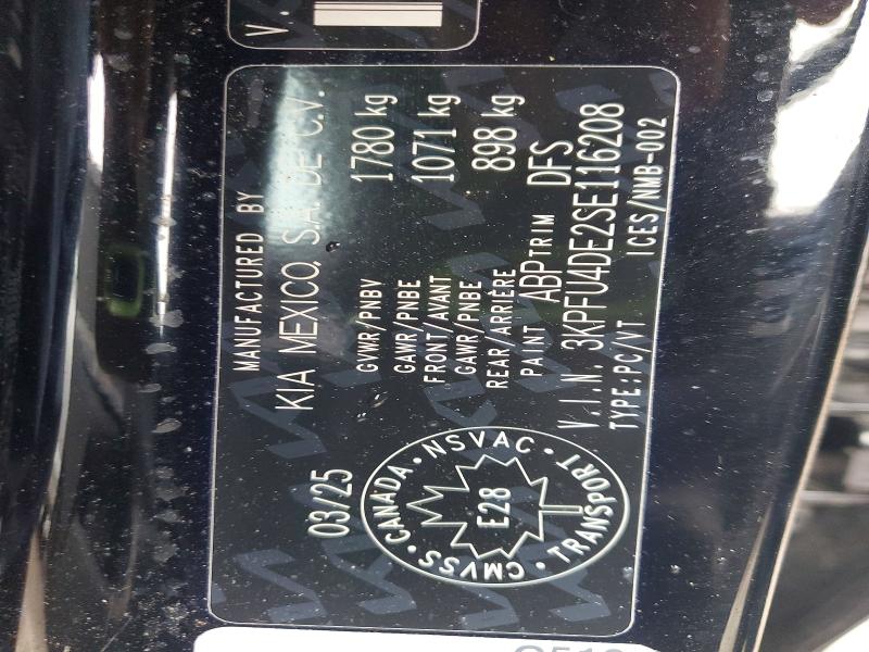 Auction sale of the 2025 Kia K4, vin: 3KPFU4DE2SE116208, lot number: 79955005