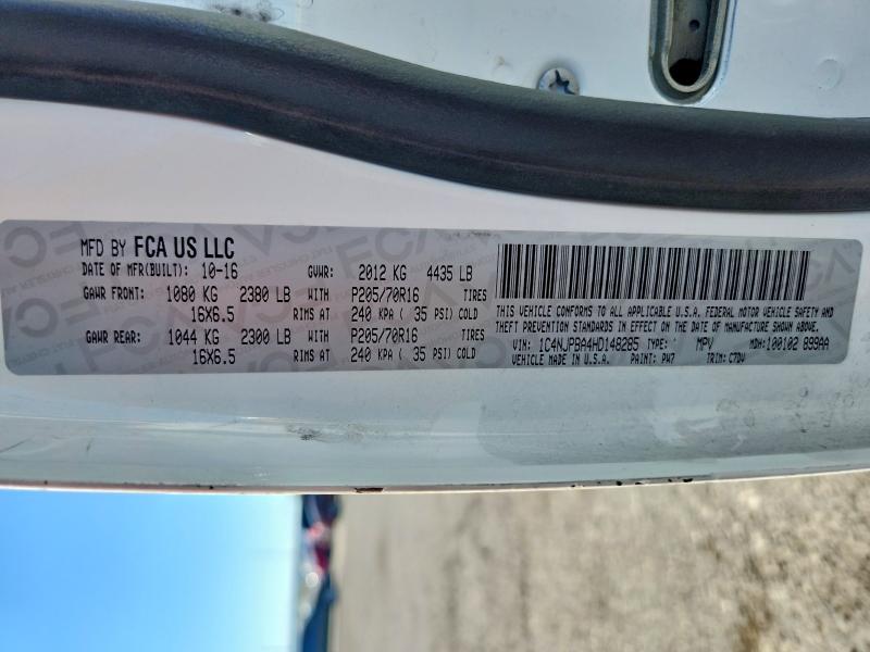 Aukcja sprzedaży 2017 Jeep Patriot, vin: 1C4NJPBA4HD148285, numer aukcji: 47327576