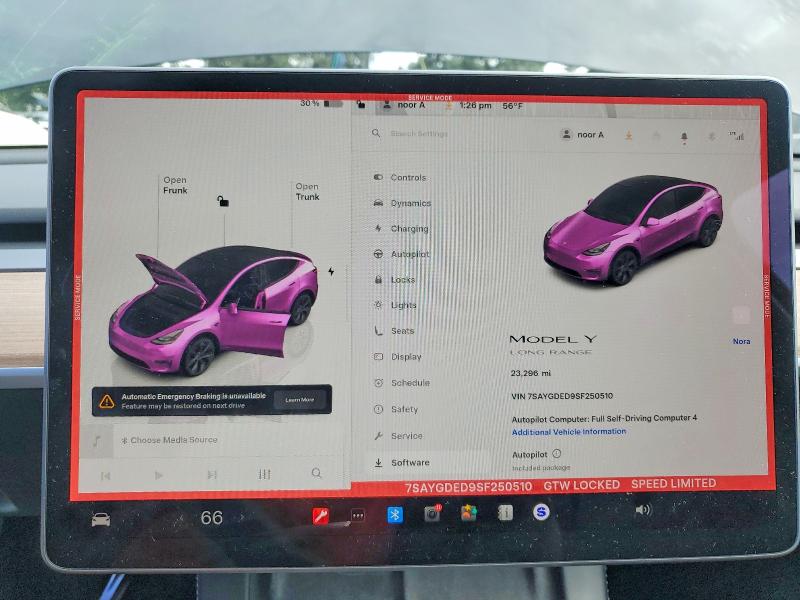 Aukcja sprzedaży 2025 Tesla Model Y, vin: 7SAYGDED9SF250510, numer aukcji: 48139886