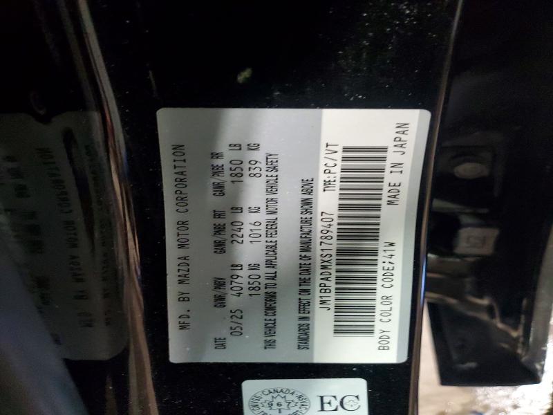 Продаж на аукціоні авто 2025 Mazda 3, vin: JM1BPADMXS1789407, номер лоту: 79717195