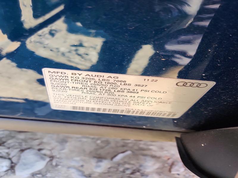 Продаж на аукціоні авто 2023 Audi E-tron, vin: WA1AAAGE3PB019627, номер лоту: 48241226