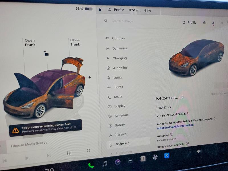 Aukcja sprzedaży 2023 Tesla Model 3, vin: 5YJ3E1EA3PF437833, numer aukcji: 41832626