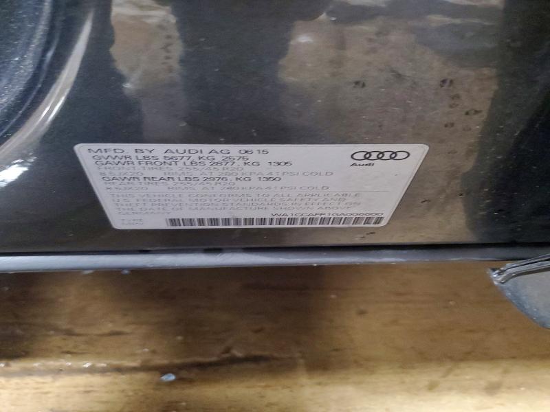 45642706 :رقم المزاد ، WA1CCAFP1GA006600 vin ، 2016 Audi Sq5 مزاد بيع