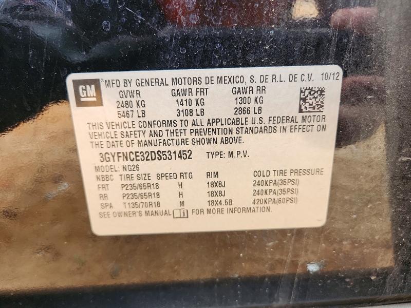 Продаж на аукціоні авто 2013 Cadillac Srx, vin: 3GYFNCE32DS531452, номер лоту: 79269285