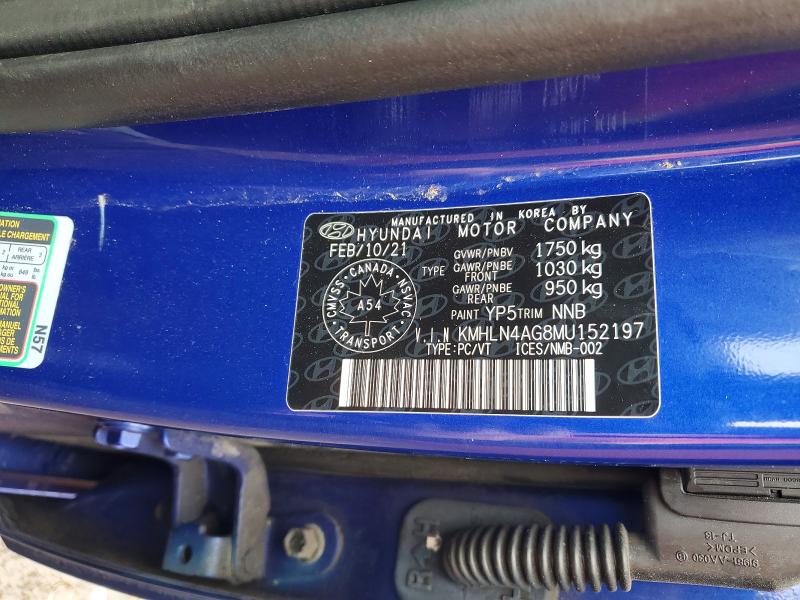 2021 Hyundai Elantra მანქანა იყიდება აუქციონზე, vin: KMHLN4AG8MU152197, აუქციონის ნომერი: 79667205