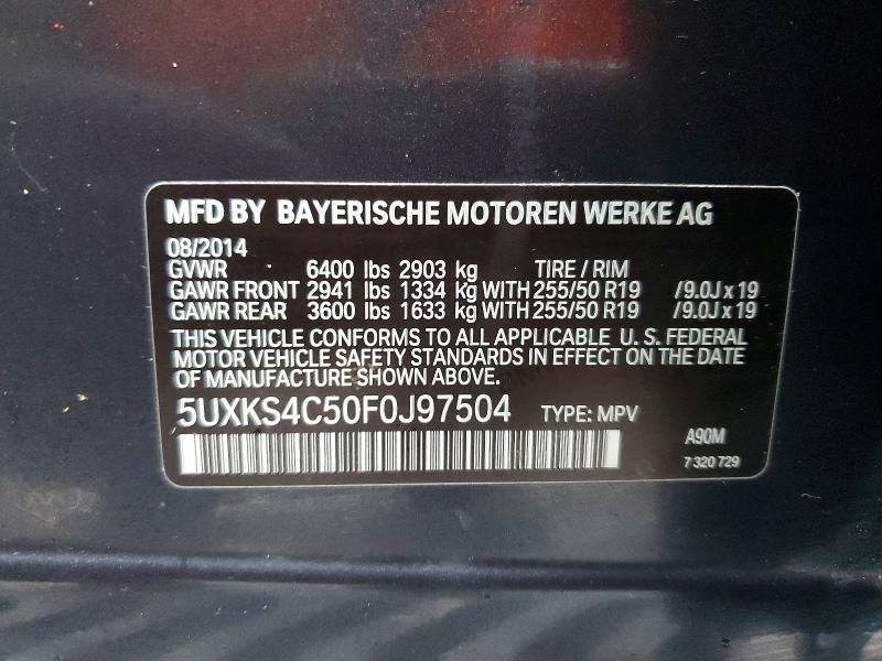 Продажа на аукционе авто 2015 Bmw X5, vin: 5UXKS4C50F0J97504, номер лота: 79746445