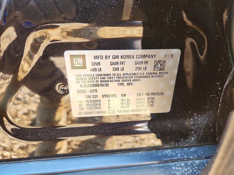 Aukcja sprzedaży 2019 Buick Encore, vin: KL4CJGSM9KB794159, numer aukcji: 47627746