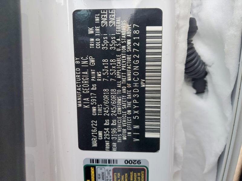Aukcja sprzedaży 2022 Kia Telluride, vin: 5XYP3DHC0NG272187, numer aukcji: 46714326
