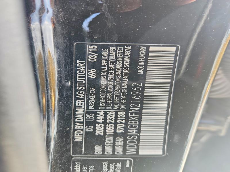 46310006 :رقم المزاد ، WDDSJ4GBXFN216962 vin ، 2015 Mercedes-benz Cla مزاد بيع