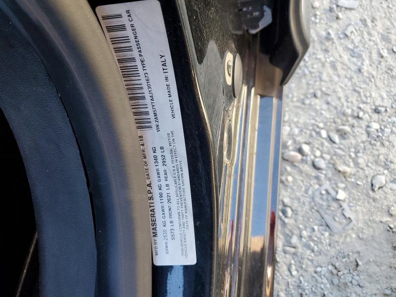Aukcja sprzedaży 2018 Maserati Ghibli, vin: ZAM57YTA4J1301673, numer aukcji: 47008366